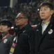 aksi pelatih timnas indonesia shin tae yong saat memimpin laga kontra vietnam di piala aff 2024