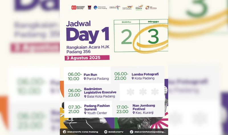 Padang Gelar Fun Run, Fashion Summit Semarakkan Hari Jadi