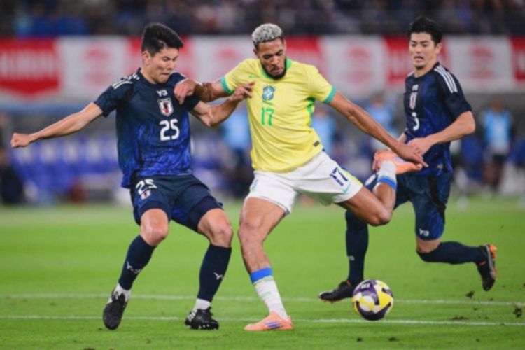 Jepang Comeback Dramatis, Berondong Brasil Tiga Gol di Babak Kedua