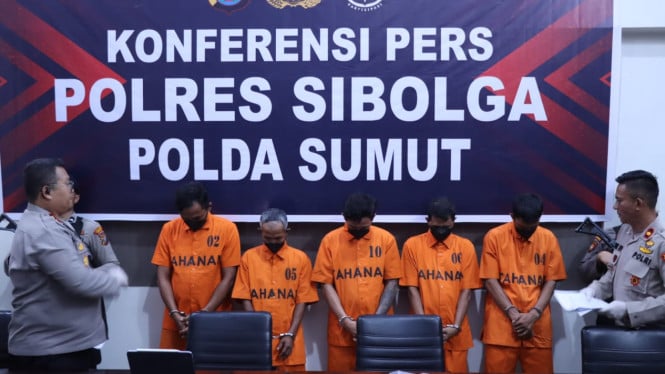 Polisi Tangkap Lima Tersangka Penganiayaan Nelayan di Sibolga