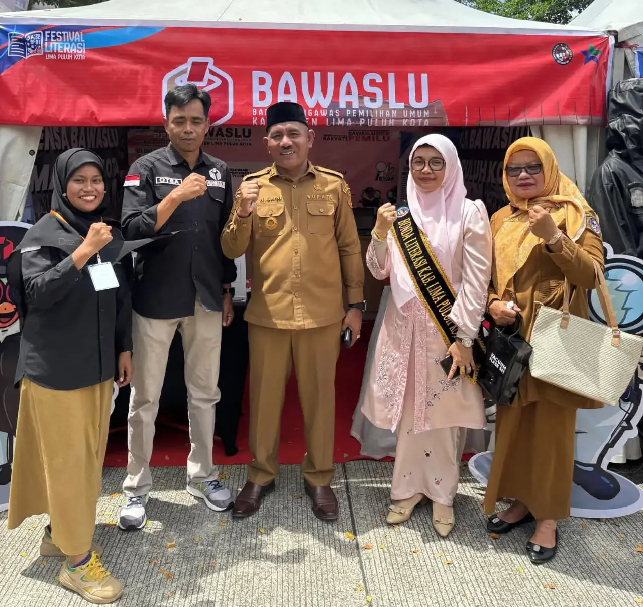 Bawaslu Edukasi Pemilu di Festival Literasi Lima Puluh Kota