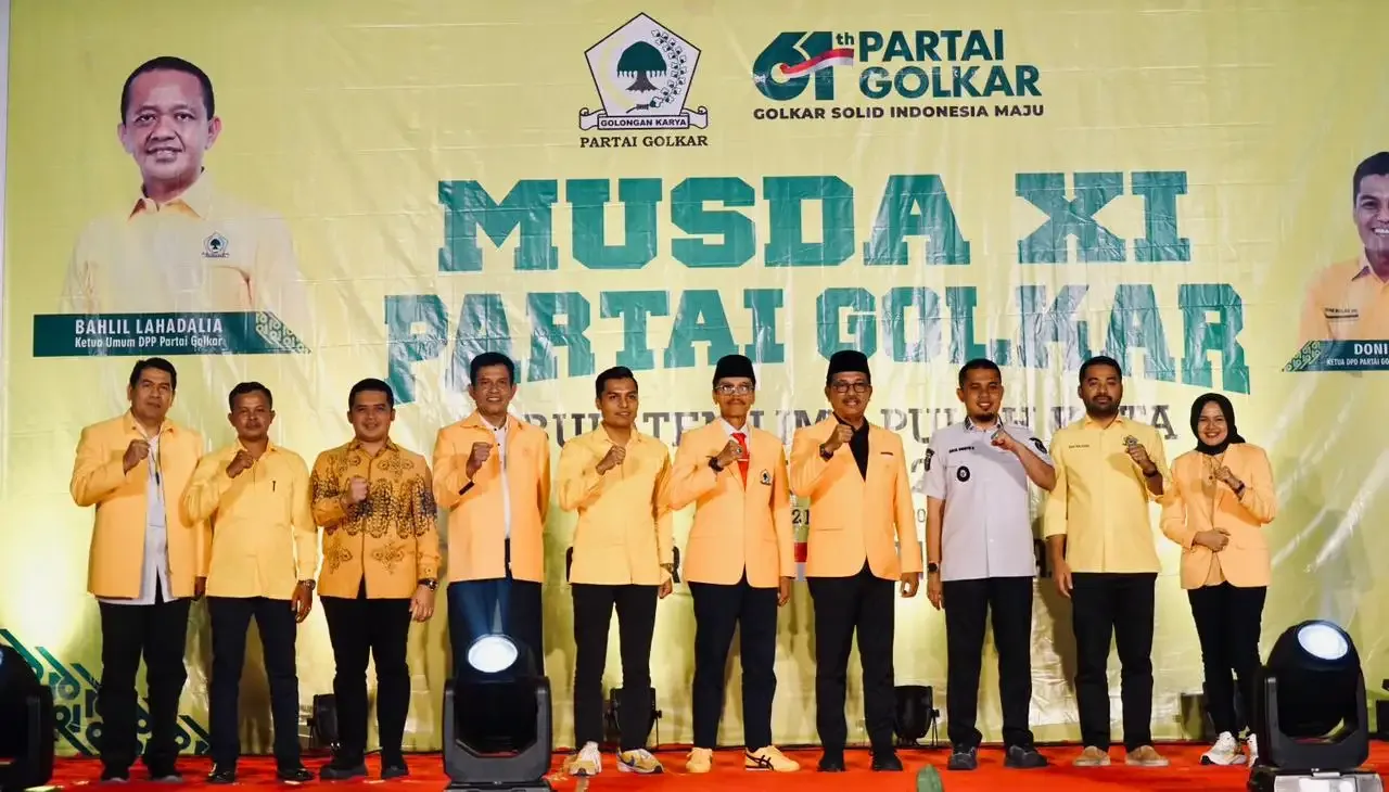 Doni Ikhlas Pimpin Kembali Golkar Limapuluh Kota Secara Aklamasi