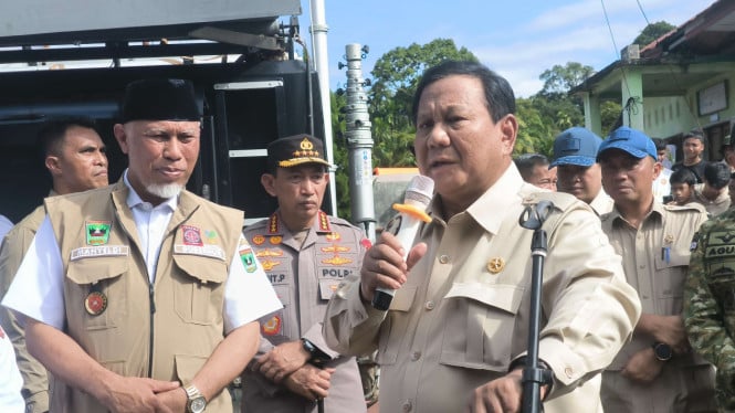 Prabowo Targetkan Huntara Agam Rampung Sebulan