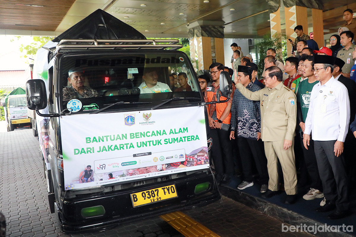Pramono Lepas Bantuan 60 Ton, Sumatra Segera Terima Uluran Tangan