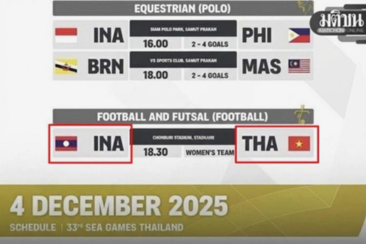 Insiden Bendera Indonesia Tertukar Jadi Laos Warnai Situs SEA Games 2025