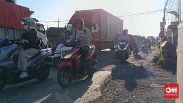 Polresta Tangerang Siagakan Rambu, Imbau Pemudik Waspadai Jalan Rusak Serang
