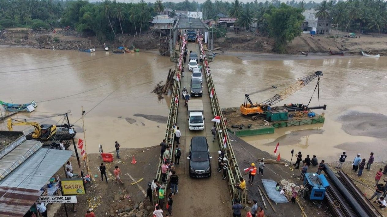 Satgas PRR Bangun Jembatan, Pulihkan Konektivitas Sumatera Pascabencana