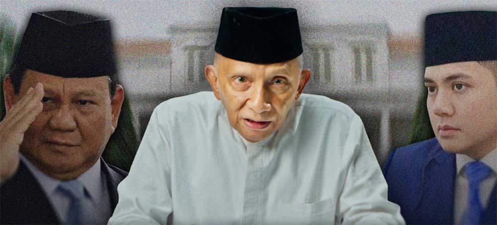 Amien Rais Desak Evaluasi Posisi Teddy Indra Wijaya
