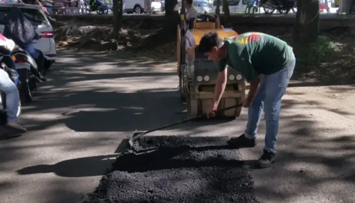 Sambut BOMRun 2026, PUPR Padang Geber Perbaikan Jalan Berlubang di Kota
