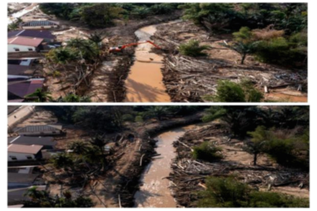 Peta kawasan hutan di Sumatra yang direkomendasikan untuk dihentikan pembangunannya guna mitigasi bencana.
