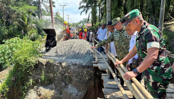 Satgas PRR Percepat Pembangunan Jembatan Permanen di Marubun Lokkung Simalungun