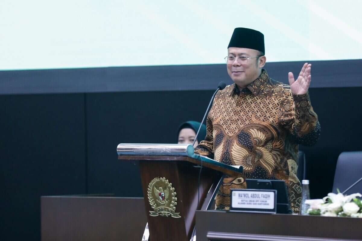 Wakil Ketua DPR RI, Cucun Ahmad Syamsurijal, dalam Forum Aliansi Guru dan Karyawan Bidang Pendidikan Nasional yang turut dihadiri perwakilan pemerintah, di Kompleks Parlemen, Senayan, Jakarta, Kamis (9/7/2026). Foto: Tonda/Karisma