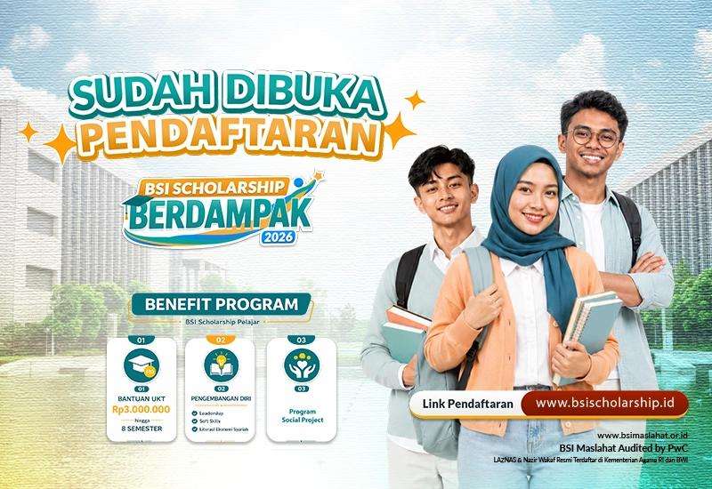 bsi maslahat bersama kemdiktisaintek luncurkan bsi scholarship berdampak 2026