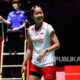 Putri Kusuma Wardani merayakan kemenangan atas Wang Zhiyi di perempat final Japan Open 2026
