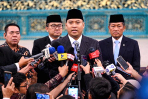 Kepala Badan Gizi Nasional Sudaryono memberikan keterangan pers terkait pencegahan praktik percaloan proyek Makan Bergizi Gratis.
