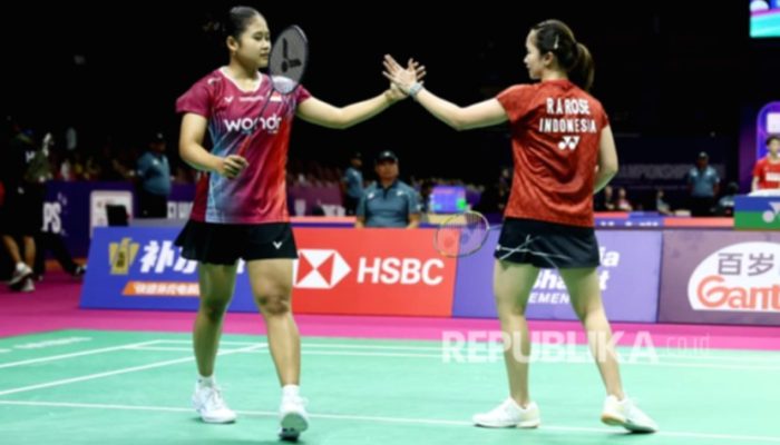 Rachel/Febi Melaju ke Perempat Final Kejuaraan Dunia Usai Lawan Mundur