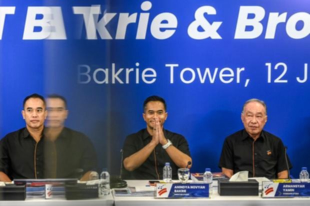 Logo PT Bakrie & Brothers Tbk di kantor pusat perusahaan