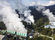 Papan nama PT Pertamina Geothermal Energy Tbk di ajang IIGCE 2026