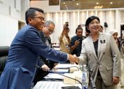 Destry Damayanti saat menjalani uji kelayakan dan kepatutan sebagai calon Gubernur Bank Indonesia di DPR RI.