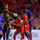 Pemain tim nasional sepak bola Vietnam melakukan sesi latihan jelang laga leg kedua final Piala AFF 2026