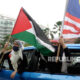 Kontainer di Pelabuhan Tanjung Pelepas yang disita otoritas Malaysia karena diduga terkait ekspor ilegal ke Israel.