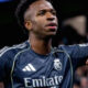 Vinicius Junior saat berlaga di lapangan hijau dalam balutan seragam Real Madrid.