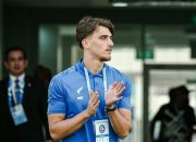 Mauro Zijlstra saat menjalani sesi latihan bersama Arema FC di Malang