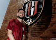 Joshua Herdman saat diperkenalkan sebagai pemain baru Bali United