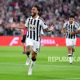 Nicolas Gonzalez dan Teun Koopmeiners merayakan gol kemenangan Juventus atas Parma di Stadion Allianz.