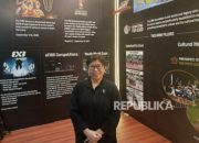 Perwakilan FIBA berbicara dalam acara Indonesia Sports Summit 2026 di JCC Senayan, Jakarta.