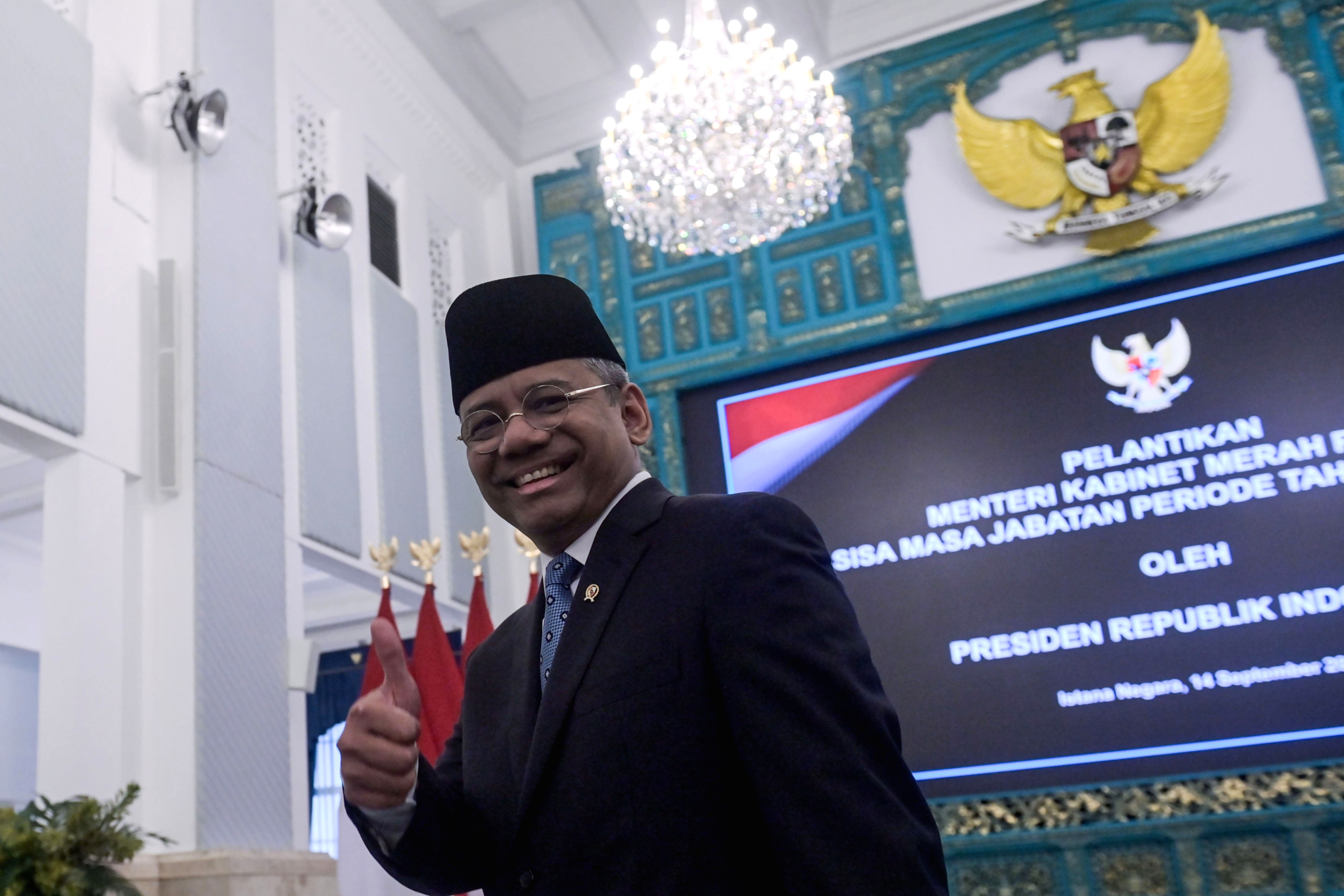 Presiden Prabowo Subianto melantik Suahasil Nazara sebagai Menteri Keuangan di Istana Negara.