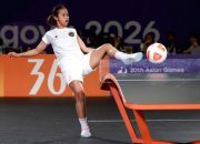 Atlet kontingen Thailand merayakan kemenangan dalam ajang Asian Games 2026 di Nagoya