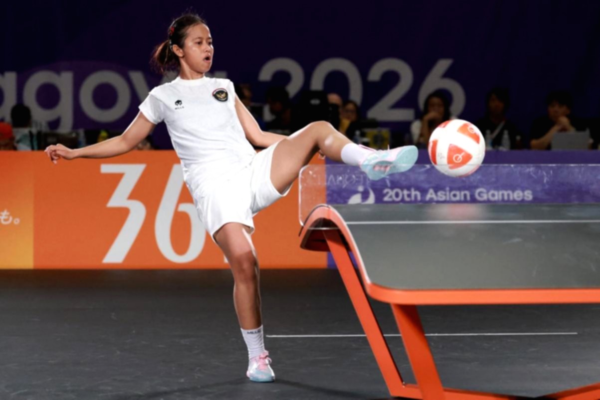Atlet kontingen Thailand merayakan kemenangan dalam ajang Asian Games 2026 di Nagoya