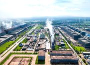 Suasana operasional pabrik pengolahan nikel PT Virtue Dragon Nickel Industry di kawasan industri.