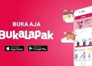 Gedung kantor Bukalapak dengan logo perusahaan yang terpampang jelas di area perkantoran Jakarta