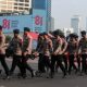 Gedung Mabes Polri di Jakarta sebagai salah satu penerima alokasi anggaran keamanan dan hukum tahun 2027.
