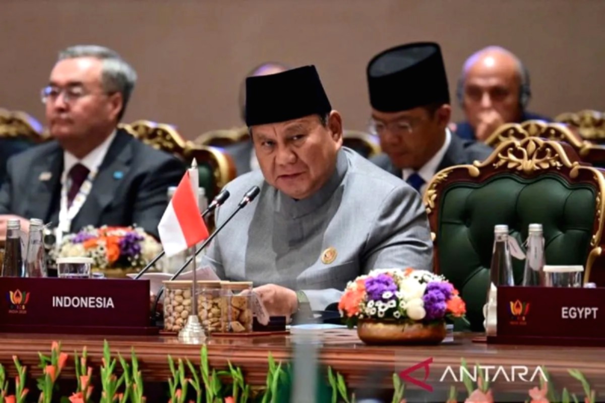 Presiden Prabowo Subianto saat menghadiri KTT BRICS 2026 untuk menyampaikan pesan kemandirian nasional.