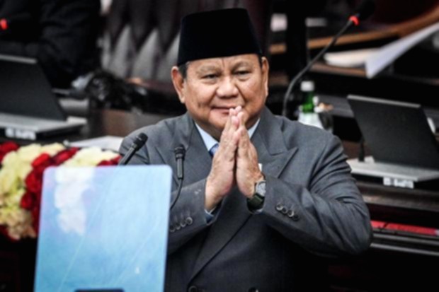 Presiden Prabowo Subianto saat menghadiri kegiatan kenegaraan di Jakarta.