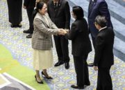 Destry Damayanti saat menjalani prosesi pelantikan sebagai Gubernur Bank Indonesia periode 2026-2031.
