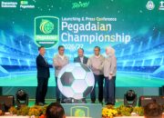 Suasana konferensi pers peluncuran Pegadaian Championship 2026/27 di Semarang