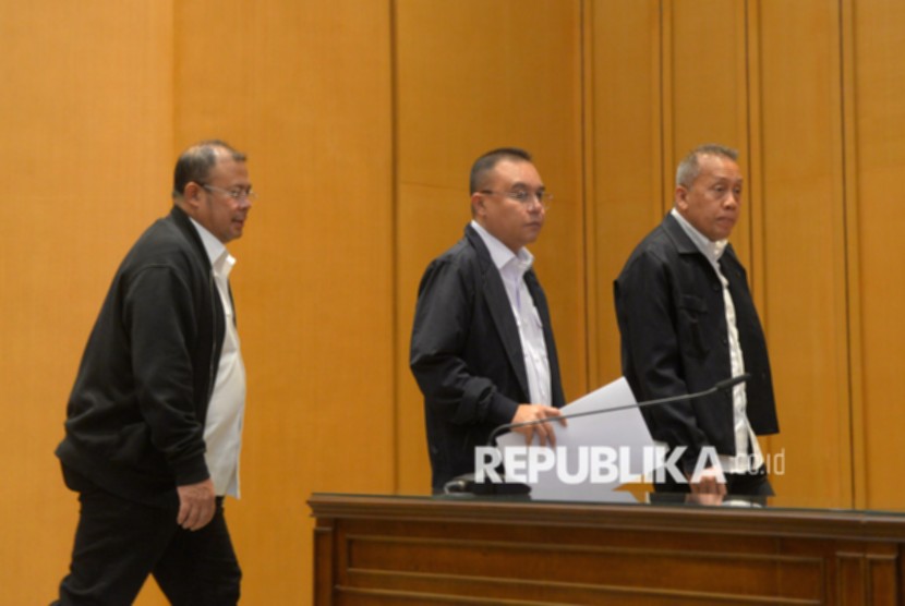 Perwakilan kepala desa AMJ saat melakukan audiensi dengan pimpinan DPR RI di Kompleks Parlemen, Jakarta.