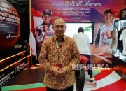 Sirkuit Mandalika dengan latar belakang tribun penonton saat persiapan ajang MotoGP 2026
