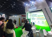 Deretan produk suplemen kesehatan yang dipajang di pameran Vitafoods Asia 2026