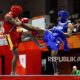 Atlet wushu Indonesia saat bertanding di ajang Asian Games 2026 di Jepang