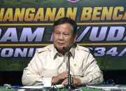 Presiden Prabowo Subianto memimpin rapat terbatas terkait penegakan hukum di kawasan hutan